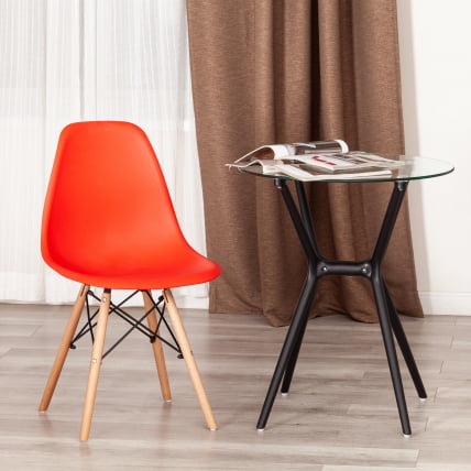 Стул CINDY (EAMES) (mod. 1801) дерево бук/металл/сиденье пластик, 45x51x82 см, Red (красный)_8