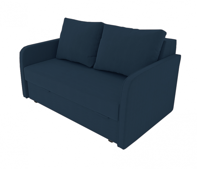 Диван Лоджия Велюр (Berhouse) Цвет фасада: Синий Велюто 54; Тип: Прямой; Материал фасада: Металл/Велюр_0