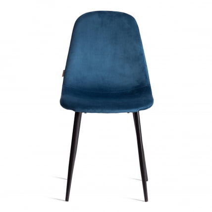 Стул BREEZE (mod. JSC-58) Велюр/металл , 44 х 53 х 86 см, Blue (синий) HLR63 / черный_4