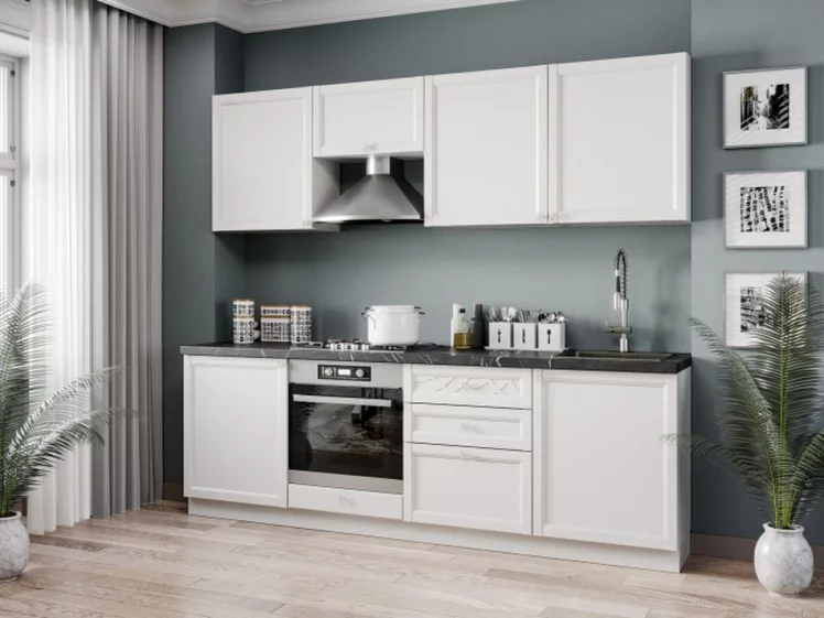 Шкаф кухонный антресоль 600 Джулия ЛД 284.300.000.015 Белый_2