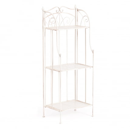 Этажерка Secret De Maison Elisa (PL08-10337) стальной сплав, античный белый, 41,50х20х108 см_0