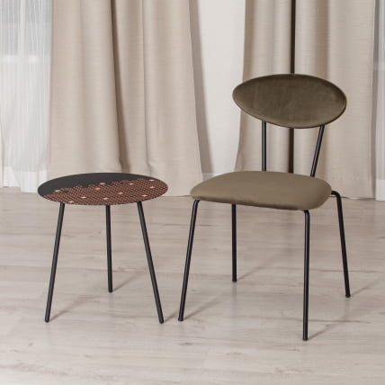 Столик кофейный TETCHAIR металл, 45 х 45 х 45 см, черный с лого_3