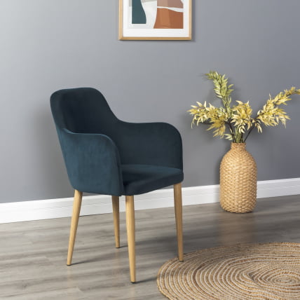 Кресло Ледгер К Диаг блуе/нат.дуб / Ledger Diag blue/нат.дуб_4