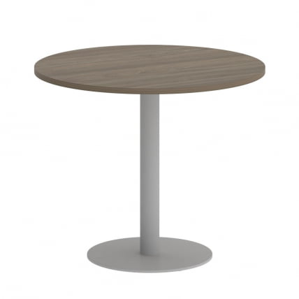 Стол журнальный круглый HOME OFFICE VR.SP-5-90.1 Вяз Благородный/Серый металл_0