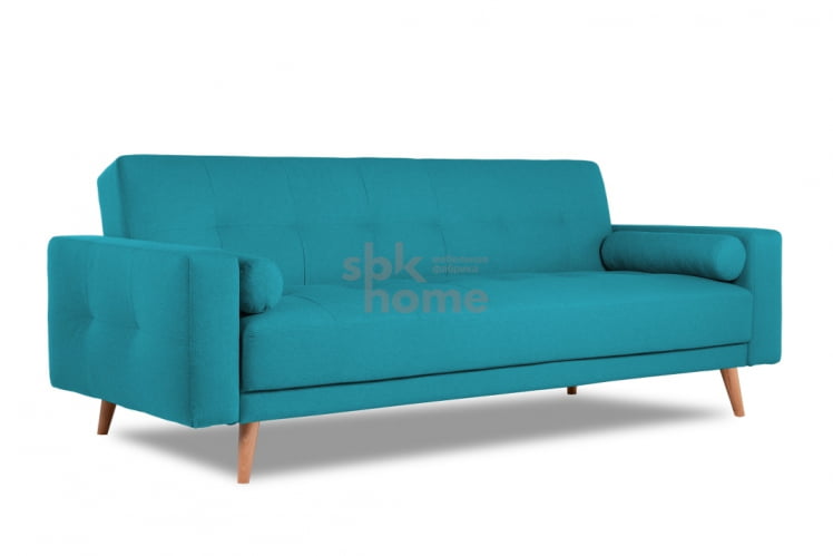 Диван SELVIK с подушками ножки дерево (2160*900*860) Бирюзовый, 00-00009810_0