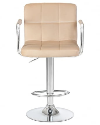Стул барный DOBRIN KRUGER ARM (бежевый велюр (MJ9-10)) 2 шт_6