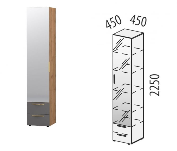 Шкаф-пенал (лев/прав) Монако 402.06_5