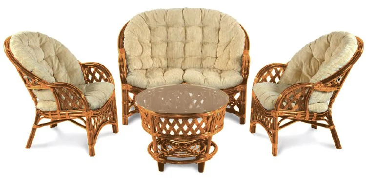 Комплект Черчилль/Рузвельт/Кобана с 2х местным диваном Cherchille5 миндаль матовый_0