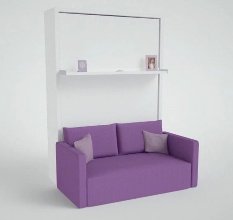 Диван-трансформер Смарт 1 без шкафа К 1400 Белая шагрень_0