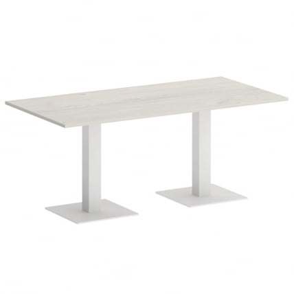 Стол прямоугольный HOME OFFICE VR.SP-5-180.2 Дуб Наварра/Белый металл_0
