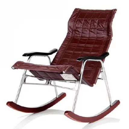 Кресло-качалка складное Белтех Коричневый кожзаменитель_1