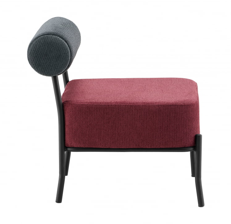 Кресло Ponpoun К темно-серый бордо_2