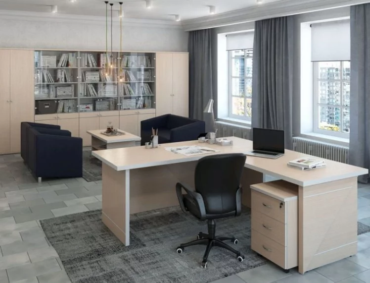 Стол письменный 190 ZOM27510202 Дуб шамони светлый_1