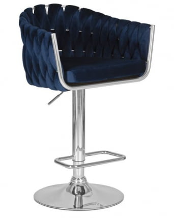 Стул барный DOBRIN MARCEL (синий велюр (MJ9-117)) 2 шт_1