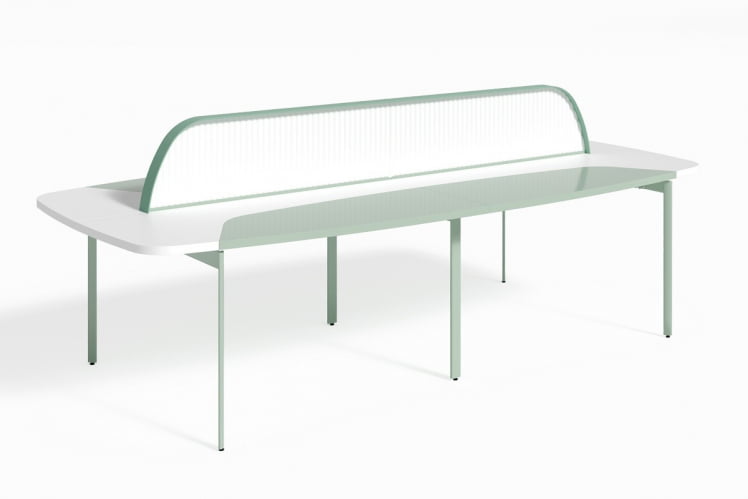 Бенч с зелеными вставками и экраном ХМ183892.В / HM183892.W_0