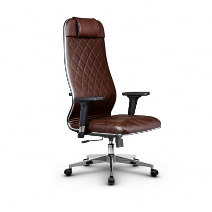 Кресло руководителя Metta L 1m 40M/2D Комплект 5 Темно-коричневое_0