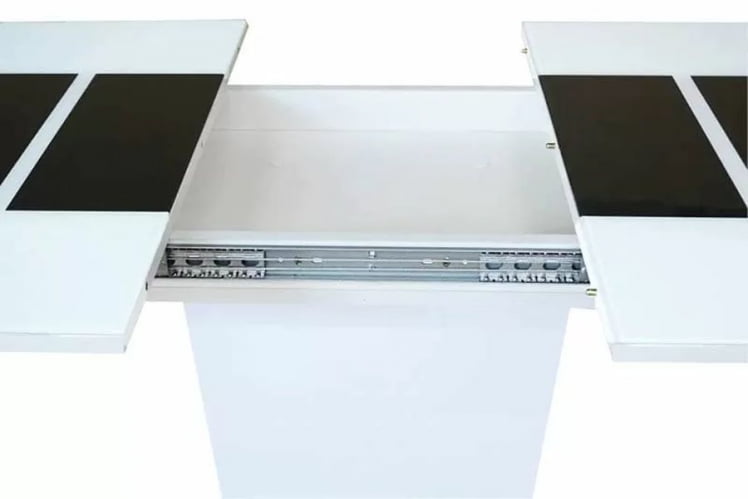 Стол раскладной Домино Белый Черный_3