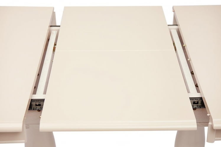 Стол раскладной Eva (EV-T4EX) дерево гевея/мдф, 120+39х80х75см, ivory white (слоновая кость 2-5)_4