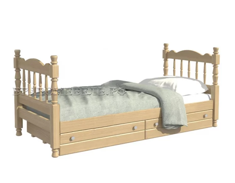 Кровать Алёнка 200х90 Сосна_1