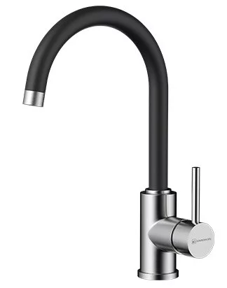 Смеситель Омоикири Шинагава-Бн-Бл Латунь/Нержавеющая Сталь/Черный / Omoikiri Shinagawa-Bn-Bl_0