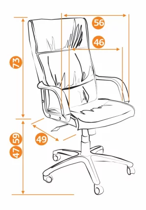 Кресло руководителя Davos (коричневый 2 TONE)_5