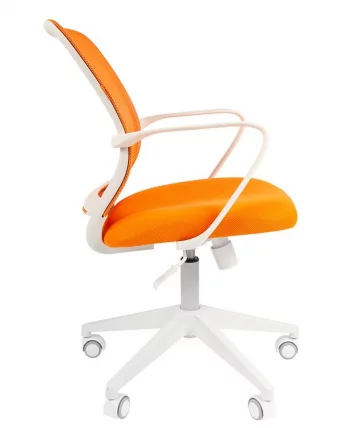 Кресло для оператора CХАИРМАН 698 белый пластик (вхите) Оранжевое / CHAIRMAN (white)_2