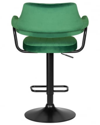 Стул барный ДОБРИН CХАРЛЙ БЛАCК (зеленый велюр (МДЖ9-88)) 2 шт / DOBRIN CHARLY BLACK (MJ9-88))_5
