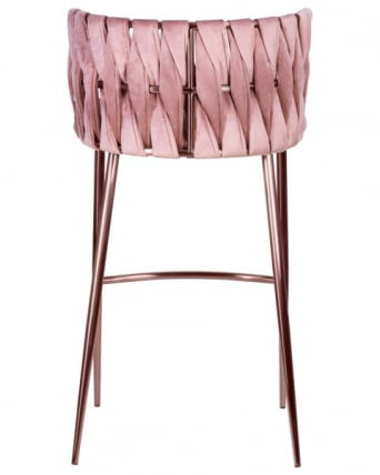 Стул барный ДОБРИН ЕММА РОСЕ ГОЛД (розовый велюр (ВФ-10)) 4 шт / DOBRIN EMMA ROSE GOLD (VF-10))_5