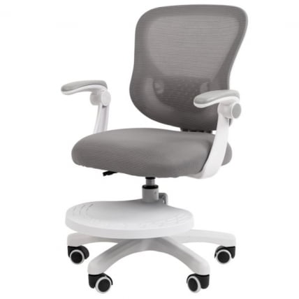 Детское кресло CHAIRMAN CХ106 с подножкой, ткань/сетка, серый / CH106_3