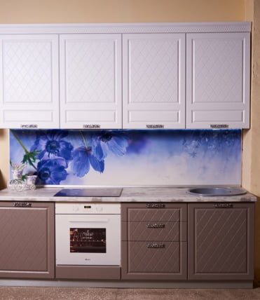 Глянцевый фартук с эффектом мерцания (КОМПОЗИТ) Анемона_1