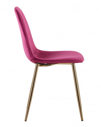 Стул Валенсия велюр золотые ножки Бордо_2