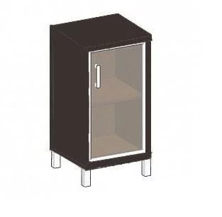 Стеллаж стекло тонированное В411.5 L Венге магия_0