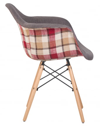 Стул обеденный DOBRIN DAW THOMAS 010 Серая ткань_2