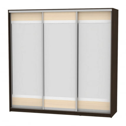 Шкаф-купе B-220х235х60-2(Венге-ДМ-D10D10D10)_0