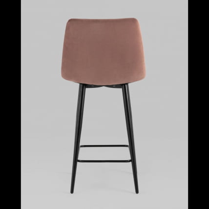Стул полубарный Джанго велюр Пыльно-розовый_5