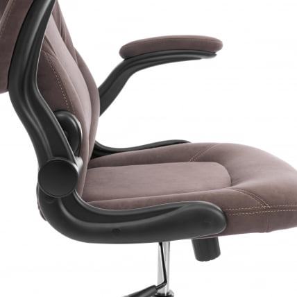 Кресло геймерское BAZUKA metalBL велюр, коричневый, 6_7