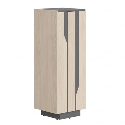 Шкаф средний Line СФ-574201 Дуб светлый Черный графит_0