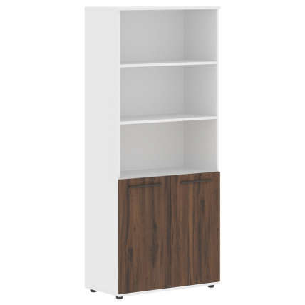 Шкаф с одним комплектом глухих малых дверей EDIS EHCS 85.5 Дуб Денвер темный Мокко Белый_0