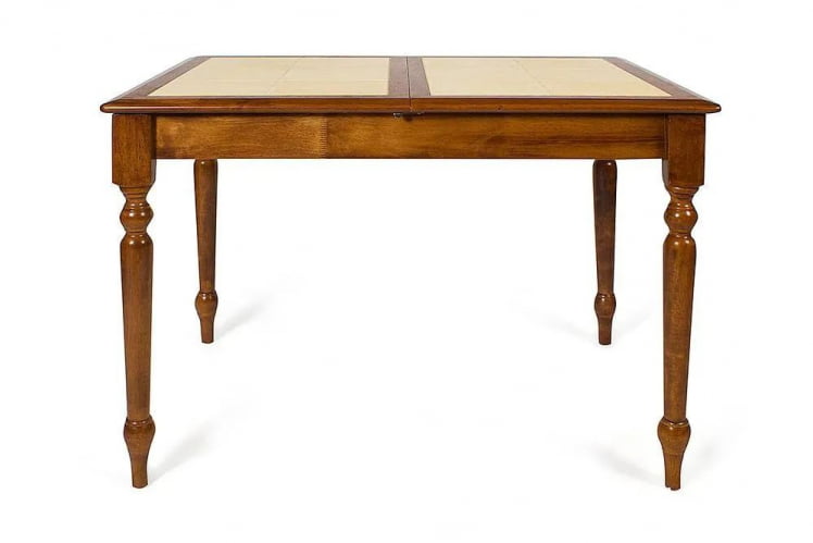 Стол с плиткой раскладной CT 2950T дерево гевея/плитка, 100(127)х70х74см, Темный Дуб, плитка без рисунка_3