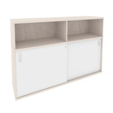 Шкаф-купе приставной / опорный ONIX O.SHKO-2.8 Денвер Светлый/Белый_0