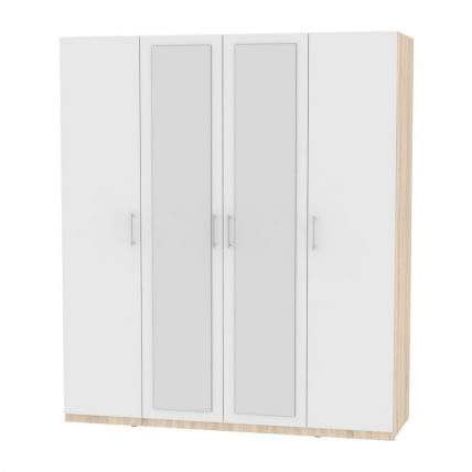 Шкаф распашный R-198х180х60-1-M(ДСС-Белый)_0