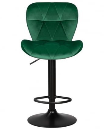 Стул барный ДОБРИН БАРНИ БЛАCК (зеленый велюр (МДЖ9-88)) 2 шт / DOBRIN BARNY BLACK (MJ9-88))_6