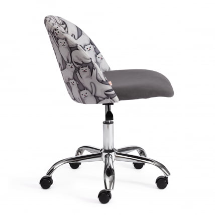 Кресло MELODY ткань/флок, серый, Cats/29_1