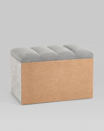 Обувница Хольст серая велюр Серый_5