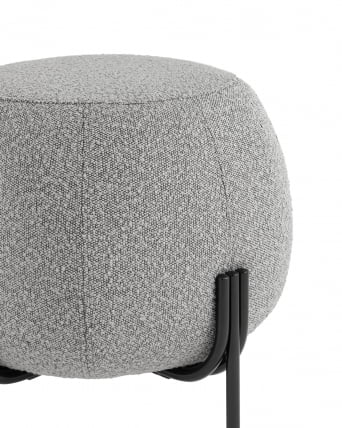 Пуф Флик букле Серый_2