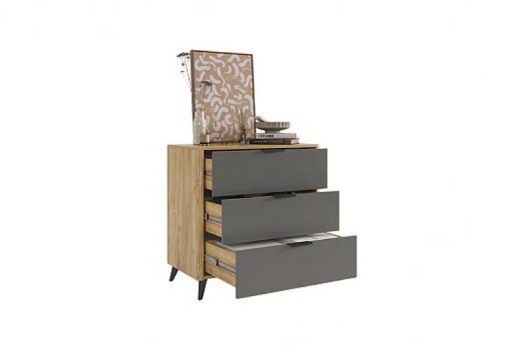 Комод Адам MSA-02 дуб крафт золотой/графит_2