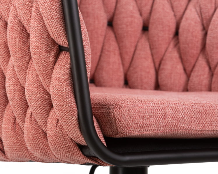 Стул барный DOBRIN LEON Розовая ткань LAR 275-10_7