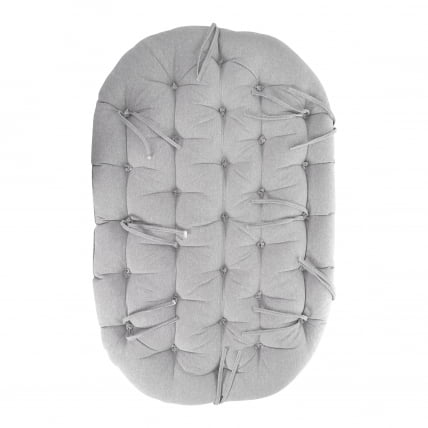 Диван MAMASAN/МАМАСАН 23/02 W /с подушкой/ 169х102х80 см, Pecan (орех), матрац 182х119 см, ткань серо-бежевая 3М 16/2_12