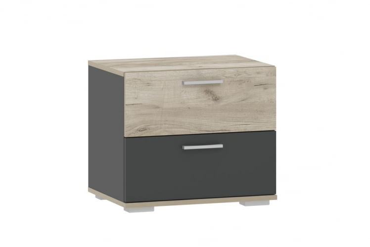 Тумба для обуви Санти НМ 013.24 Антрацит/Дуб Крафт Серый_0