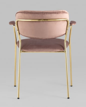 Стул кухонный Кэрол с подлокотниками Пыльно-розовый_6